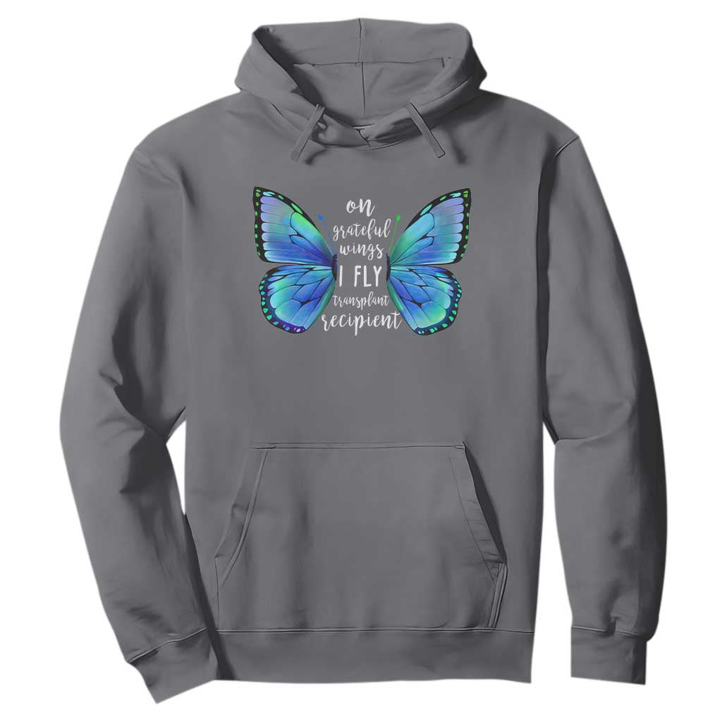 Transplant Recipient On Grateful Wings I Fly Hoodie TS09 Charcoal Print Your Wear
