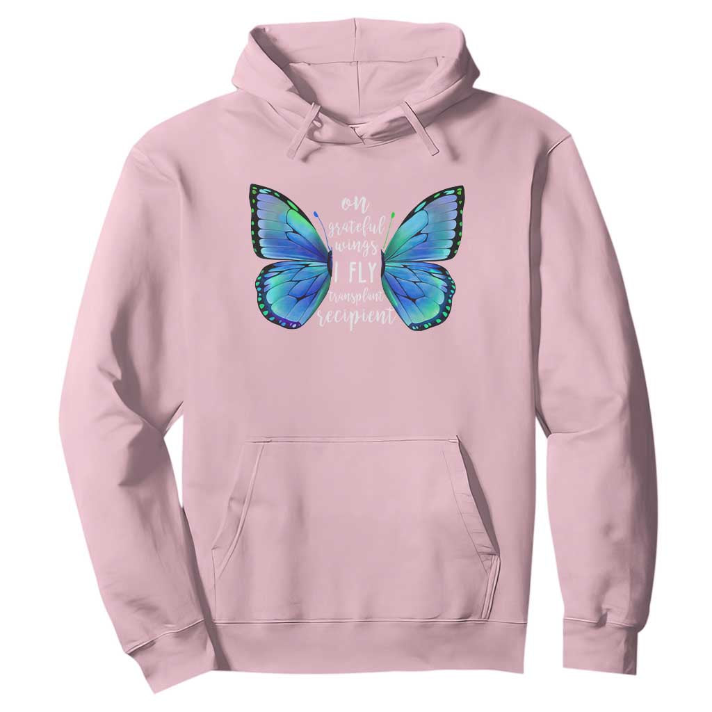 Transplant Recipient On Grateful Wings I Fly Hoodie TS09 Light Pink Print Your Wear
