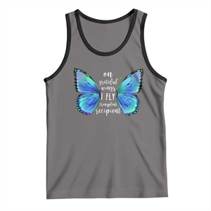 Transplant Recipient On Grateful Wings I Fly Tank Top TS09 Deep Heather Black Print Your Wear