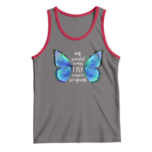 Transplant Recipient On Grateful Wings I Fly Tank Top TS09 Deep Heather Red Print Your Wear
