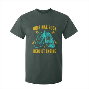 Lung Transplant Surgery T Shirt For Kid Original Body Rebuilt Engine TS09 Dark Forest Green Print Your Wear