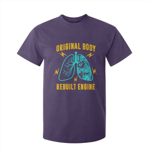 Lung Transplant Surgery T Shirt For Kid Original Body Rebuilt Engine TS09 Purple Print Your Wear