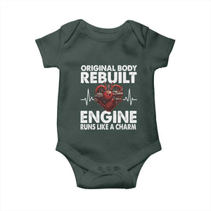 Open Heart Surgery Baby Onesie Original Body Rebuilt Engine Runs Like A Charm TS09 Print Your Wear