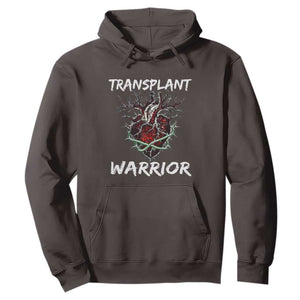 Heart Transplant Warrior Hoodie TS09 Dark Chocolate Print Your Wear