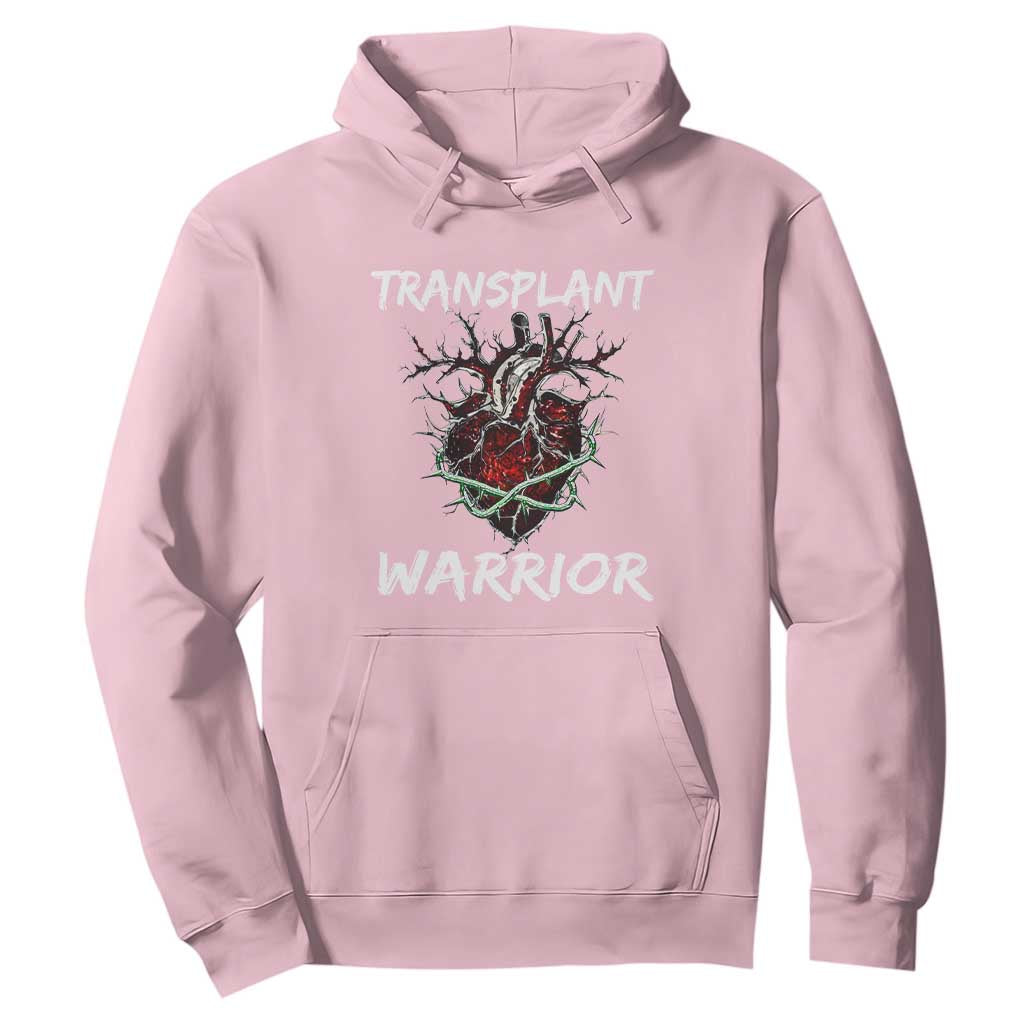 Heart Transplant Warrior Hoodie TS09 Light Pink Print Your Wear