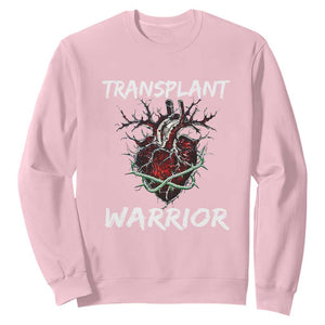 Heart Transplant Warrior Sweatshirt TS09 Light Pink Print Your Wear