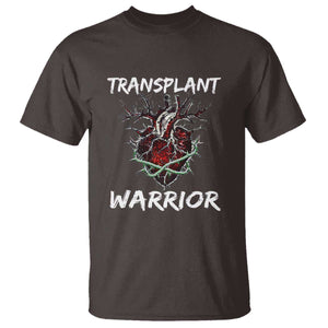 Heart Transplant Warrior T Shirt TS09 Dark Chocolate Print Your Wear