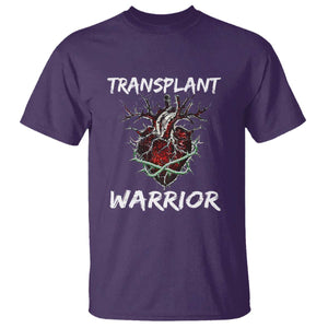 Heart Transplant Warrior T Shirt TS09 Purple Print Your Wear