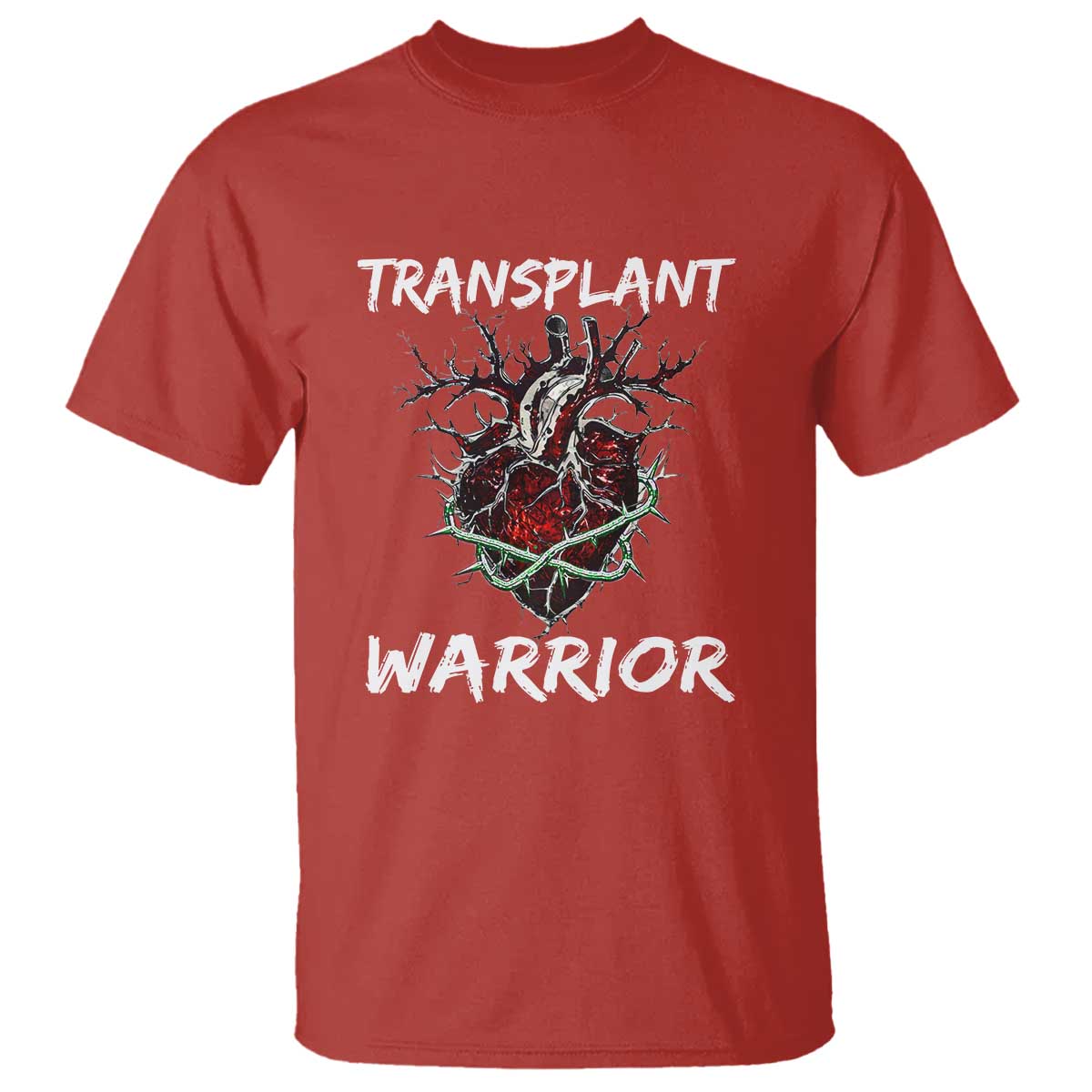 Heart Transplant Warrior T Shirt TS09 Red Print Your Wear