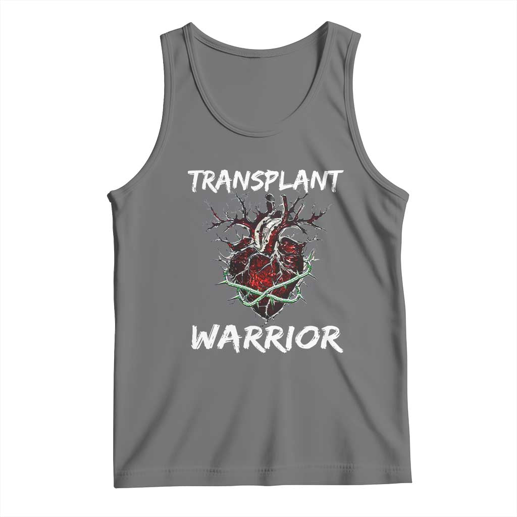 Heart Transplant Warrior Tank Top TS09 Black Heather Print Your Wear