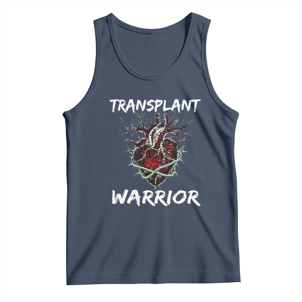 Heart Transplant Warrior Tank Top TS09 Navy Print Your Wear