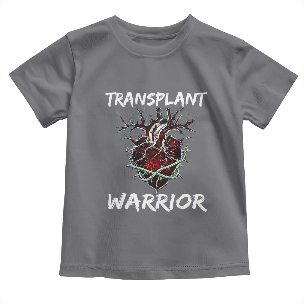 Heart Transplant Warrior Toddler T Shirt TS09 Charcoal Print Your Wear