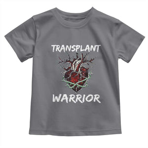 Heart Transplant Warrior Toddler T Shirt TS09 Charcoal Print Your Wear