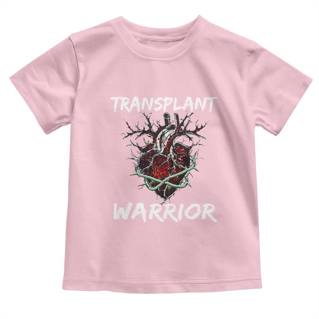 Heart Transplant Warrior Toddler T Shirt TS09 Light Pink Print Your Wear