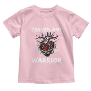 Heart Transplant Warrior Toddler T Shirt TS09 Light Pink Print Your Wear