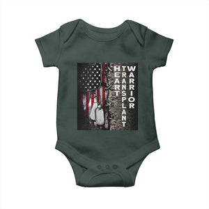 Heart Transplant Warrior Baby Onesie Surgery Survivor American Flag TS09 Print Your Wear