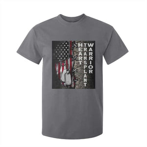 Heart Transplant Warrior T Shirt For Kid Surgery Survivor American Flag TS09 Charcoal Print Your Wear