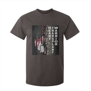 Heart Transplant Warrior T Shirt For Kid Surgery Survivor American Flag TS09 Dark Chocolate Print Your Wear