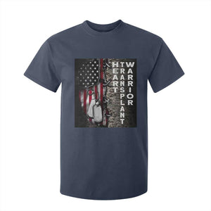 Heart Transplant Warrior T Shirt For Kid Surgery Survivor American Flag TS09 Navy Print Your Wear
