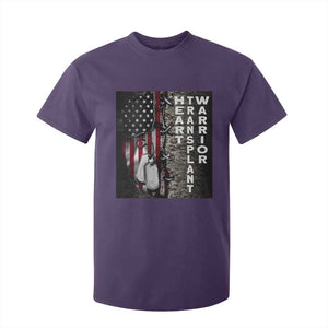 Heart Transplant Warrior T Shirt For Kid Surgery Survivor American Flag TS09 Purple Print Your Wear