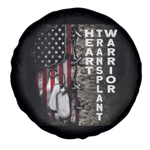 Heart Transplant Warrior Spare Tire Cover Surgery Survivor American Flag TS09 Print Your Wear