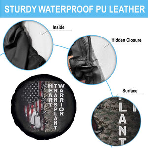 Heart Transplant Warrior Spare Tire Cover Surgery Survivor American Flag TS09 Print Your Wear