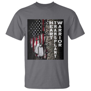 Heart Transplant Warrior T Shirt Surgery Survivor American Flag TS09 Charcoal Print Your Wear