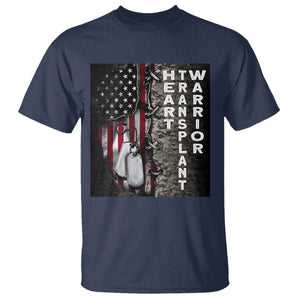 Heart Transplant Warrior T Shirt Surgery Survivor American Flag TS09 Navy Print Your Wear
