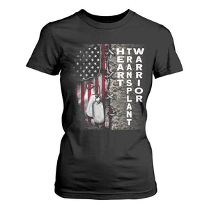 Heart Transplant Warrior T Shirt For Women Surgery Survivor American Flag TS09 Black Print Your Wear