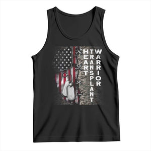Heart Transplant Warrior Tank Top Surgery Survivor American Flag TS09 Black Print Your Wear