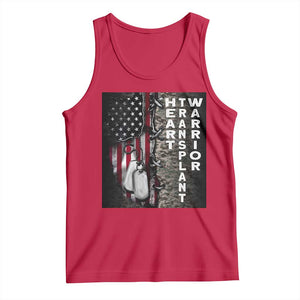 Heart Transplant Warrior Tank Top Surgery Survivor American Flag TS09 Red Print Your Wear