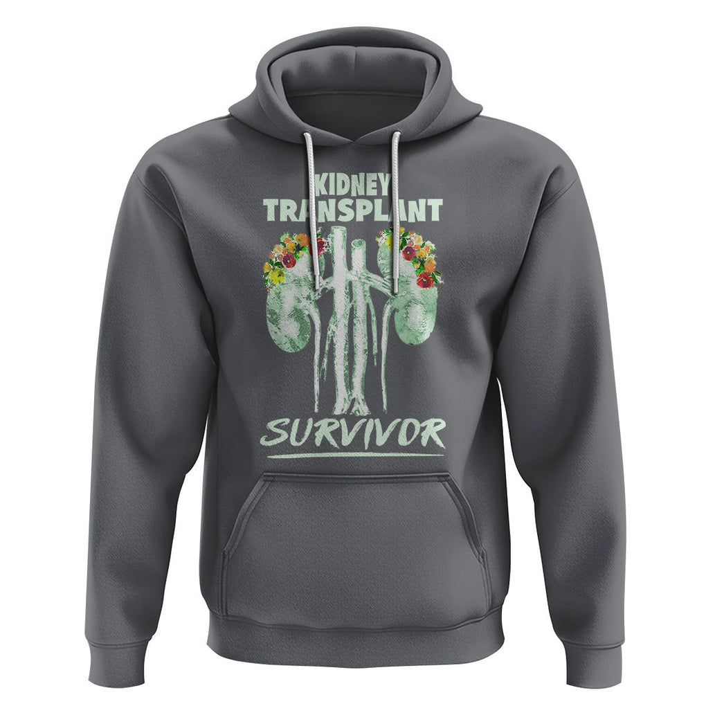 Kidney Transplant Survivor Organ Recipient Hoodie TS09 Charcoal Printyourwear