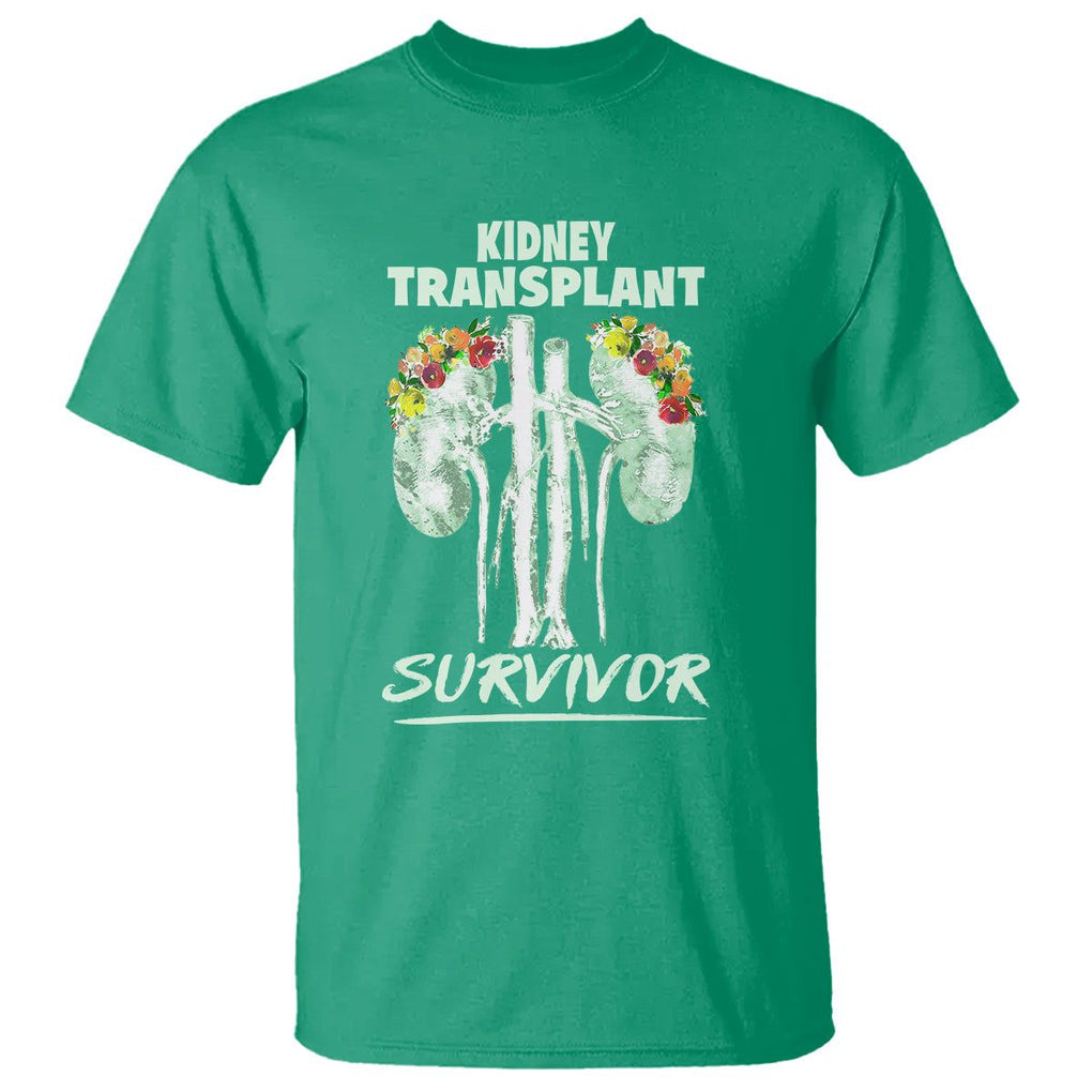 Kidney Transplant Survivor Organ Recipient T Shirt TS09 Irish Green Printyourwear