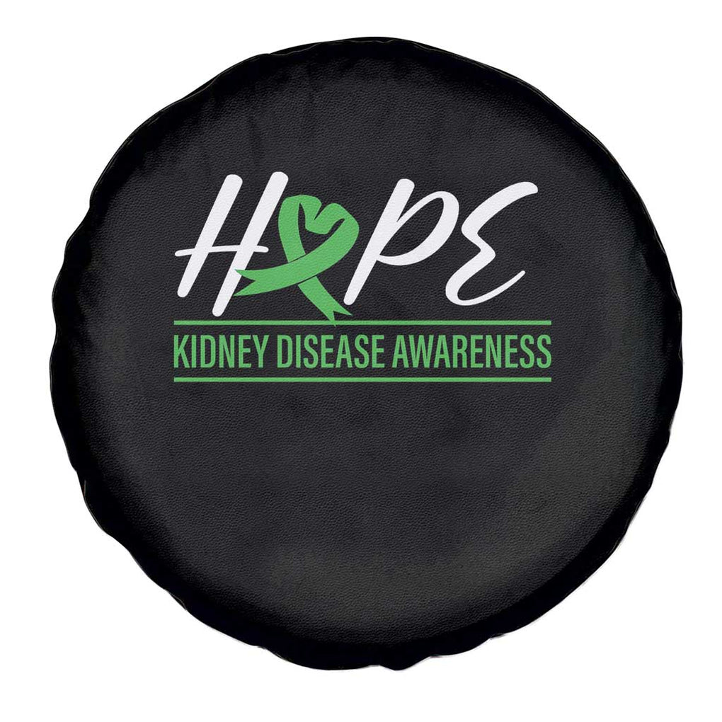 Hope Kidney Disease Awareness Month Green Ribbon Spare Tire Cover TS09 Print Your Wear