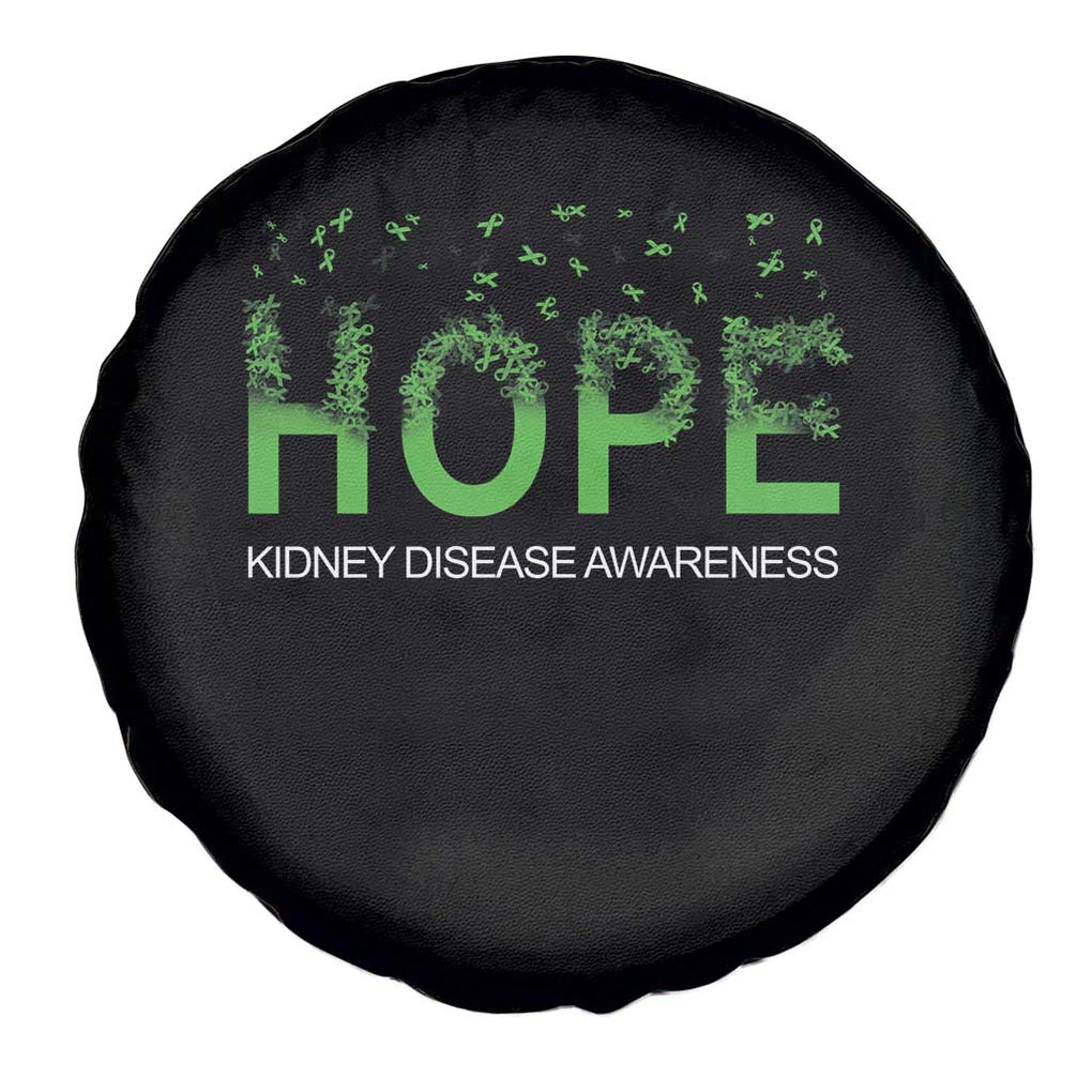 Kidney Disease Awareness Month Spare Tire Cover Hope Green Ribbon Support TS09 Print Your Wear