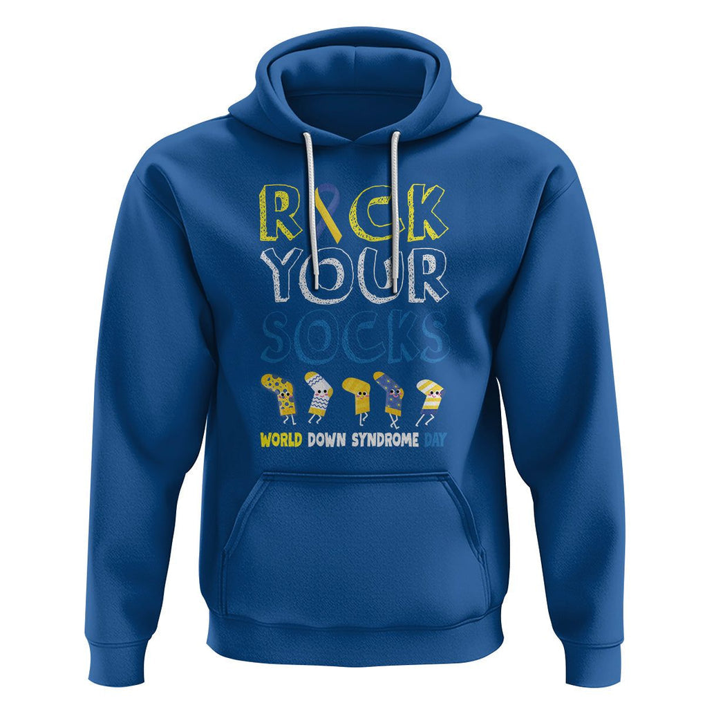 World Down Syndrome Day Rock Your Sock Hoodie TS09 Royal Blue Printyourwear