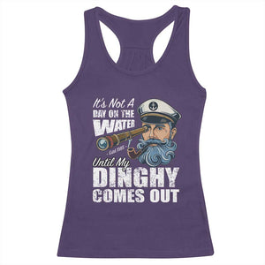 Funny Adult Joke Boat Captain Racerback Tank Top It's Not A Day On The Lake Until My Dinghy Comes Out TS09 Purple Print Your Wear