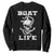 Boat Life Sweatshirt Funny Skull Anchor TS09 Black Print Your Wear