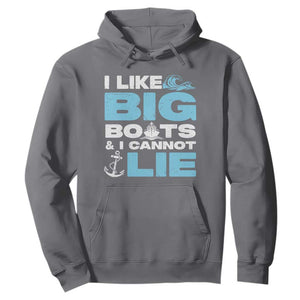 Funny I Like Big Boats and I Cannot Lie Hoodie TS09 Charcoal Print Your Wear