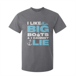 Funny I Like Big Boats and I Cannot Lie T Shirt For Kid TS09 Charcoal Print Your Wear