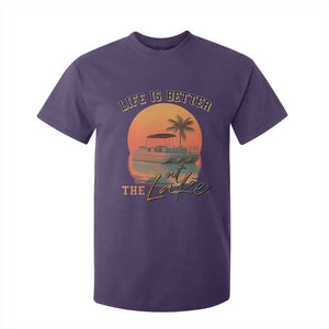 Life Is Better At The Lake T Shirt For Kid Pontoon Boat TS09 Purple Print Your Wear