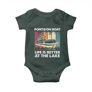 Pontoon Boat Baby Onesie Life Is Better At The Lake TS09 Print Your Wear
