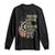 Pontoon Boat Captain Long Sleeve Shirt Dad Husband Legend Brave Myth TS09 Black Print Your Wear