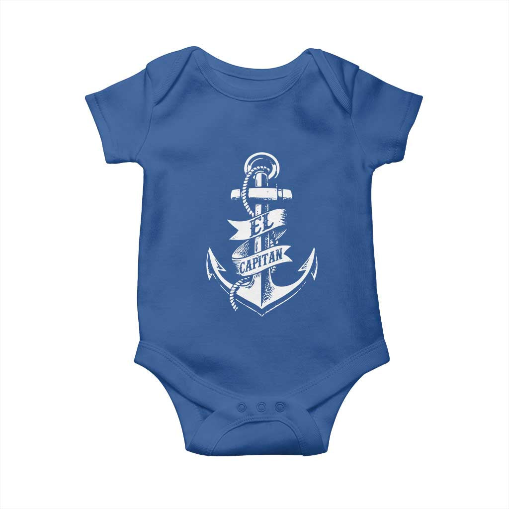 Boat El Capitan Baby Onesie TS09 Royal Blue Print Your Wear