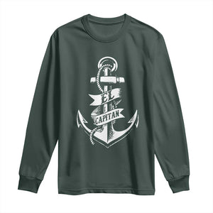 Boat El Capitan Long Sleeve Shirt TS09 Dark Forest Green Print Your Wear