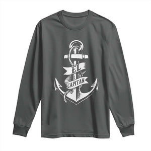 Boat El Capitan Long Sleeve Shirt TS09 Dark Heather Print Your Wear
