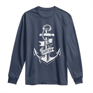 Boat El Capitan Long Sleeve Shirt TS09 Navy Print Your Wear