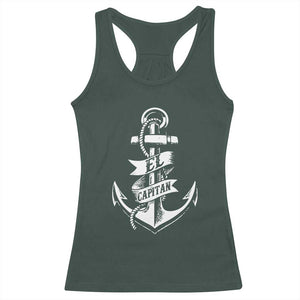 Boat El Capitan Racerback Tank Top TS09 Dark Forest Green Print Your Wear