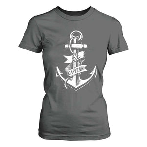 Boat El Capitan T Shirt For Women TS09 Dark Heather Print Your Wear