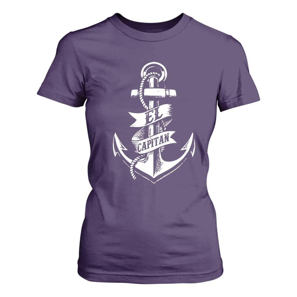 Boat El Capitan T Shirt For Women TS09 Purple Print Your Wear